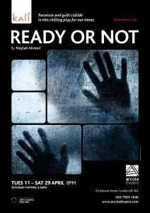 hands against steamed up window poster